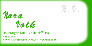 nora volk business card